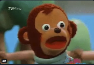The famous "Monkey puppet" meme, which came from this series (Surprised Monkey)