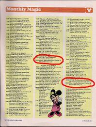 Featured in October 1983 edition of the Disney Channel Magazine