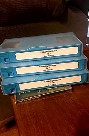 the friday night games VHS tapes which are currently in transit/being sent to Davis