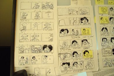 One of the storyboards of the alleged talk show episode (#1).