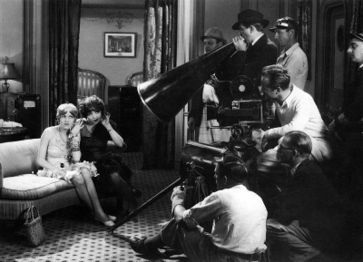 A still of the filmmakers shooting the film.