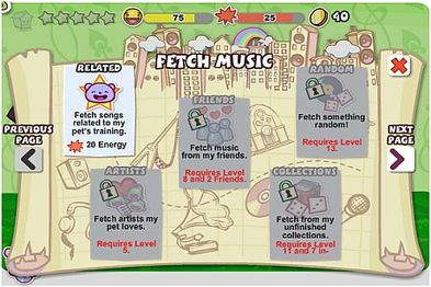 The music fetching system.
