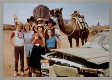 The Griswolds with the camel