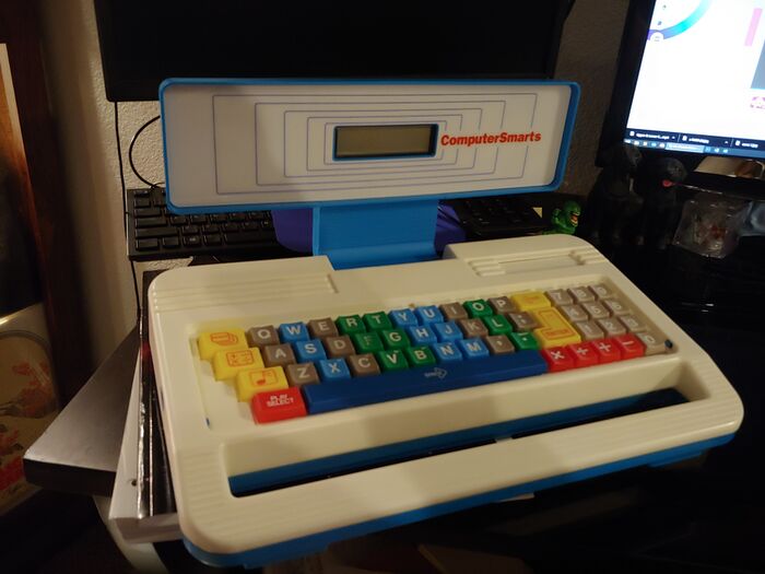 The first version of the ComputerSmarts console, showing the screen open. (courtesy of LMW user MWagner84)