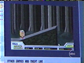 Screenshot from ABC broadcast about online games