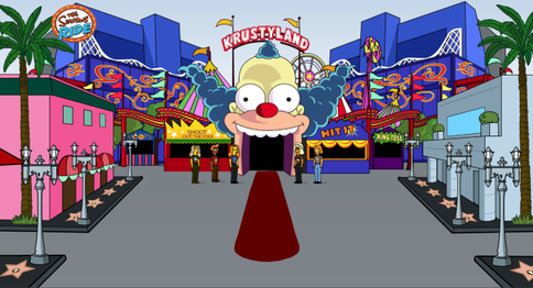 A sub-menu for additional carnival games that were added to the website after The Simpsons Ride opened.