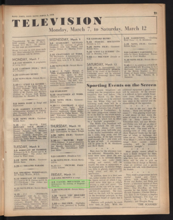 Listing of the first Marcel Boulestin episode in Radio Times.