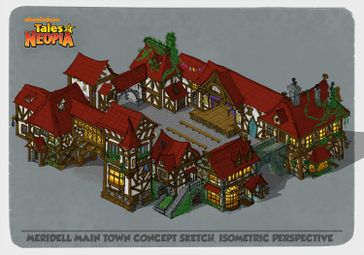Concept art of the Main Town