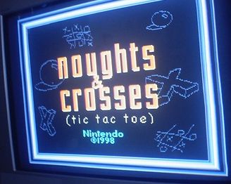 Title screen of the lost game "Noughts & Crosses".