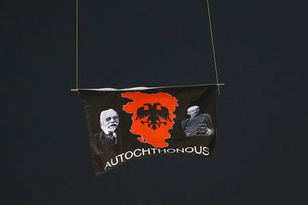 The flag that triggered the brawl.