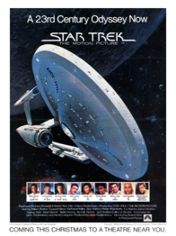 Teaser poster for Star Trek: The Motion Picture showing the Phase II USS Enterprise design.