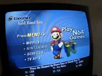 The screen used for the N64 version.