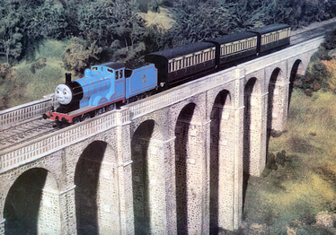 Edward going across the viaduct during the day (2/2).