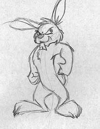 Concept art of the bunny rabbit character.