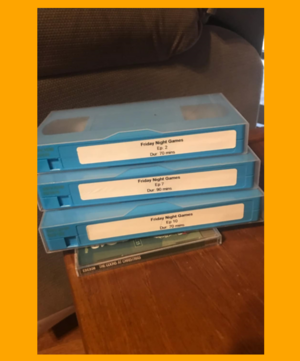 The master copies of episodes 2, 7 and 10 which are potentially being sent to Sam Davis in the mail.