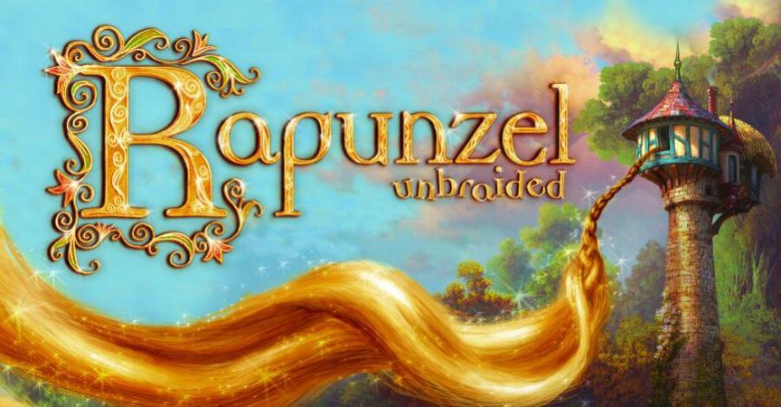 Logo treatment for Rapunzel Unbraided.