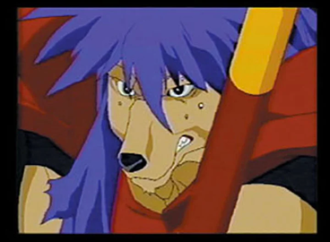 Screenshot of Sharaku (写楽) about to attack