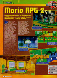French magazine page with various screenshots from the game's early build.