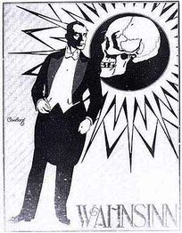 Promotional poster featuring Conrad Veidt, the director and star of the film.