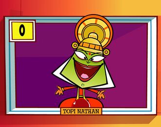 An image of “Topi Nathan”, a character seen in Season 1 of Skatoony’s Hindi a adaptation, this character only appears in the Hindi adaptation