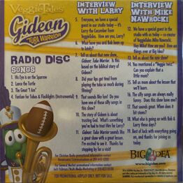 First page of contents of Gideon: Tuba Warrior Radio Disc.