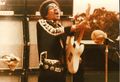 A photograph of Jimi during the concert