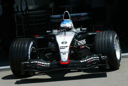 MP4-18 exiting the pits.