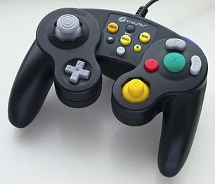 A GameCube LodgeNet controller.