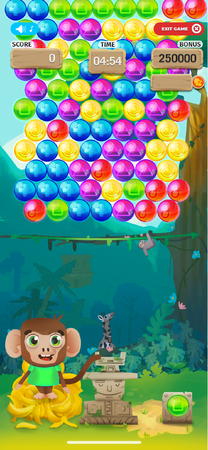 Gameplay of the cancelled Jungle Bubble Saga game.
