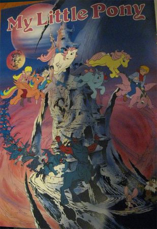 An old promotional poster for "Rescue at Midnight Castle" which also features the early Danny design and winged Spike.