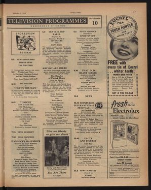 Issue 1,817 of Radio Times detailing the BBC coverage.