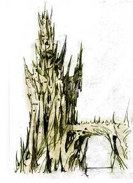 Concept art for King Haggard's castle.