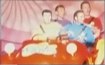 Photo of The Wiggles in the Big Red Car from an unknown date from the tour
